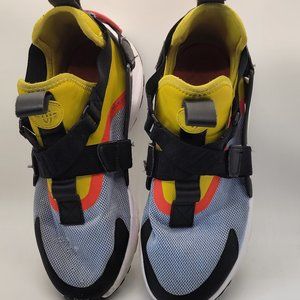 Nike Air Huarache City Aluminum Black Bright Citron Bright Crimson